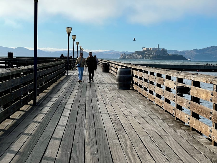 Alcatraz in the distance 