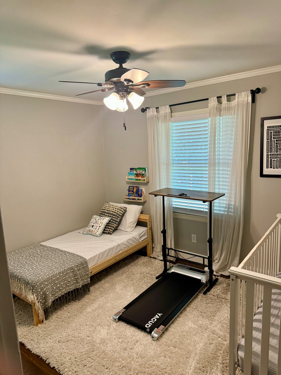 3rd Bedroom - twin bed. Walking pad / standing desk.