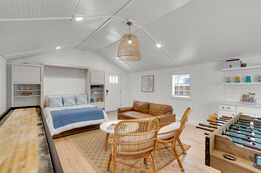 Game Room with Murphy Bed Down