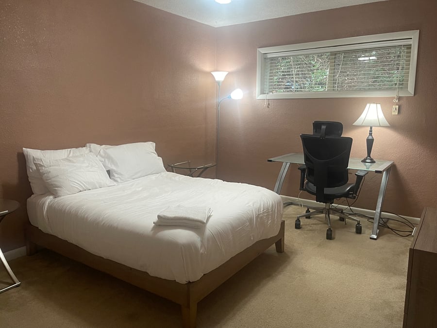 Bedroom 2 with a walk-in closet.