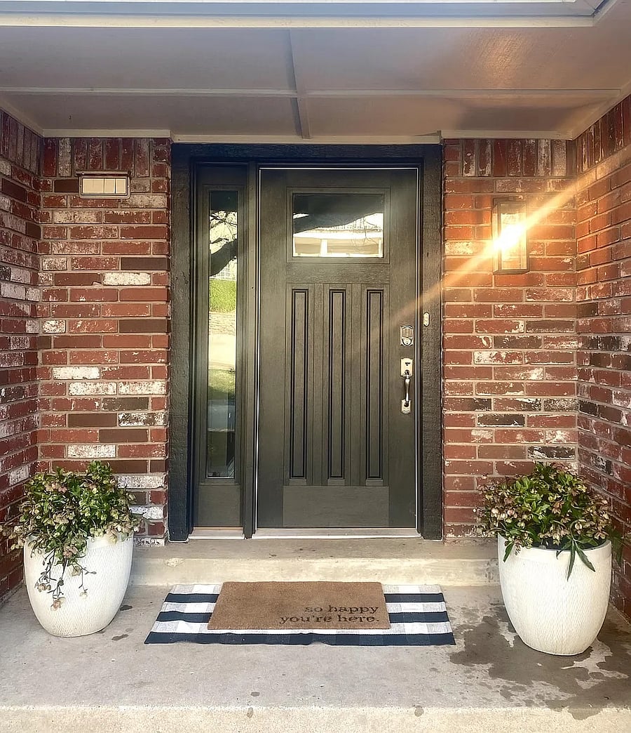Front door with keyless entry.