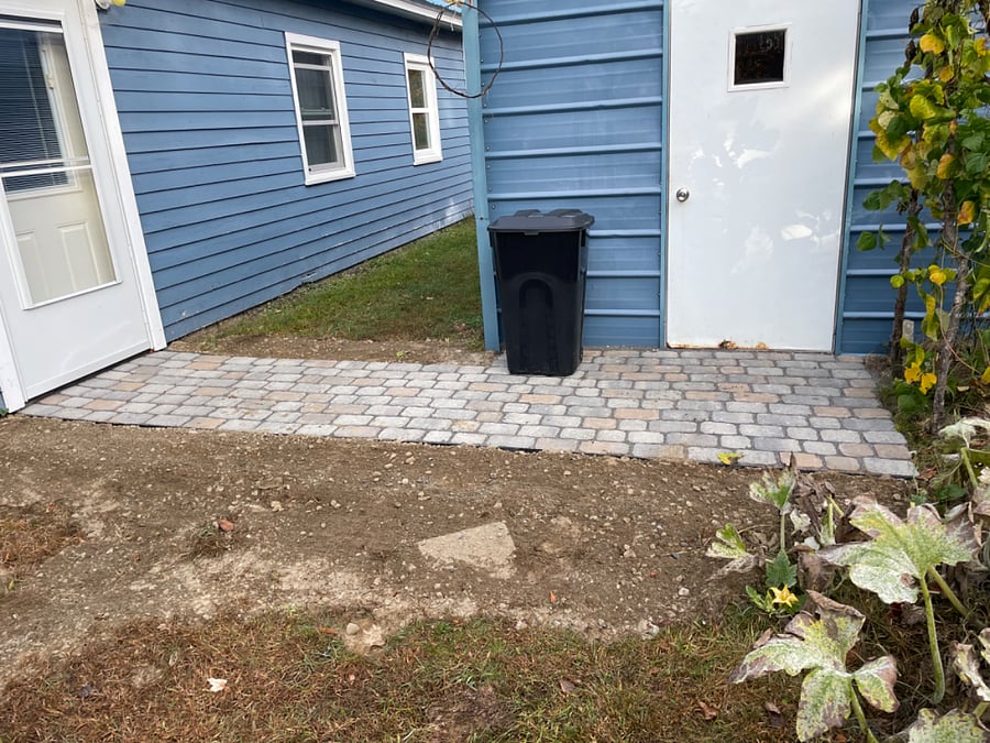 Brand new back walkway installed beginning October '24.
