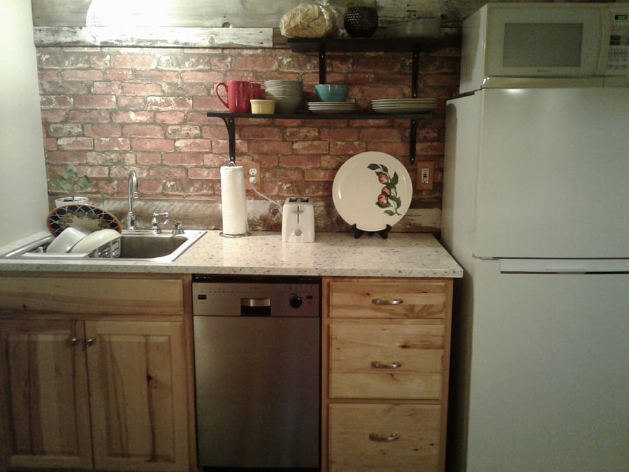 Room for all your essentials. Compact dishwasher too.
