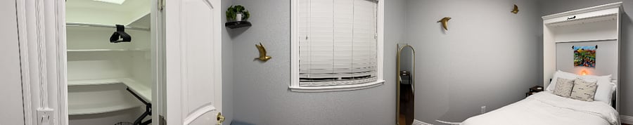 Bedroom 3 (grey room) - pano