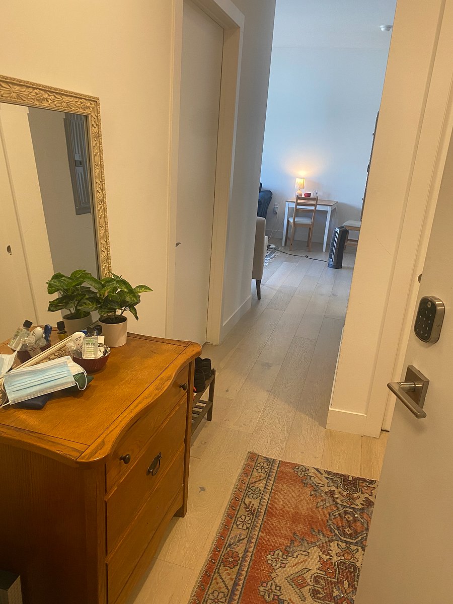 View when opening front door