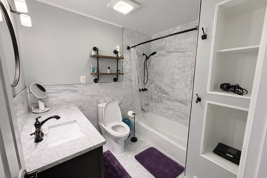 Shared Bathroom for 2nd and 3rd Bedrooms