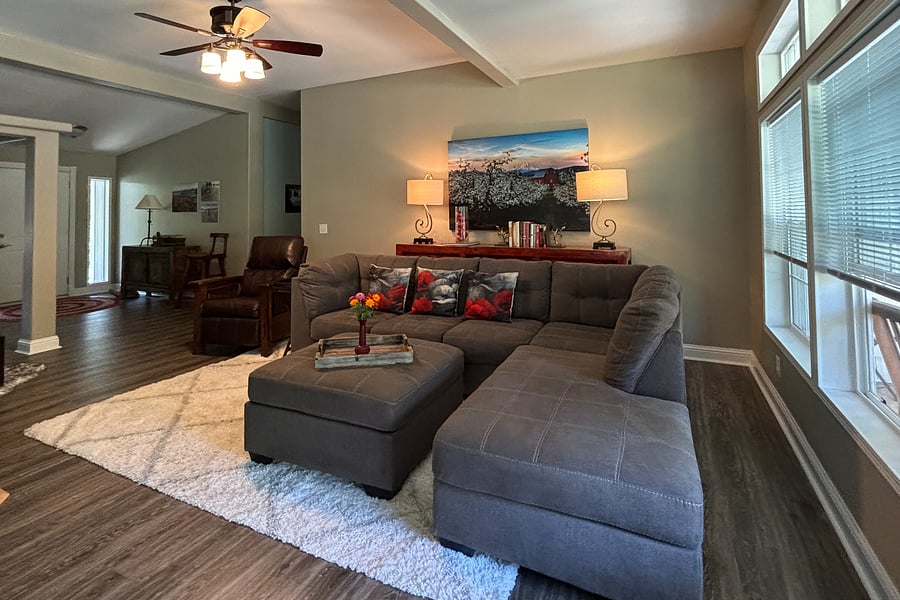 Living room with lots of comfortable seating