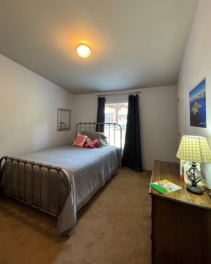 Bedroom #3, queen bed with large closet and two dressers