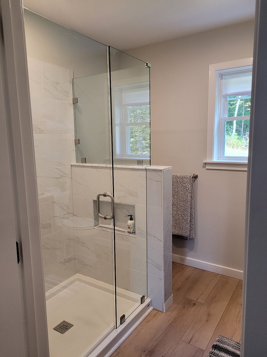 Master bathroom with shower