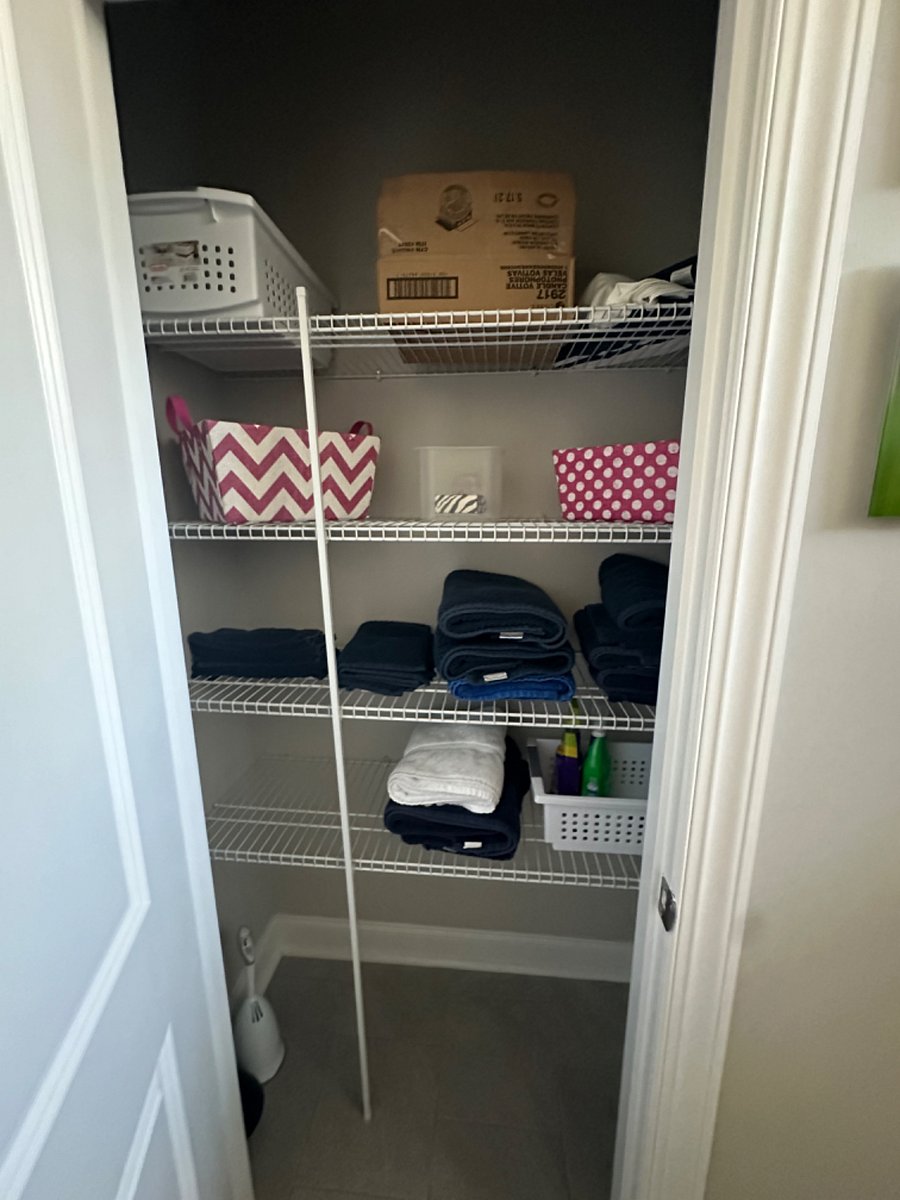 Bathroom storage closet
