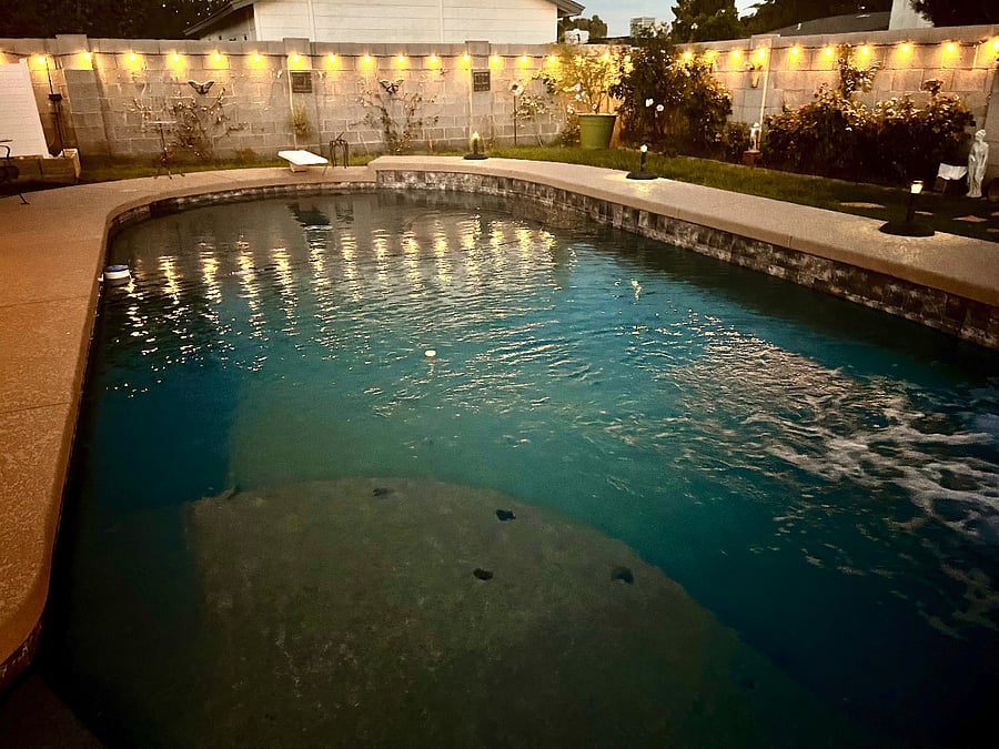 Pool at night