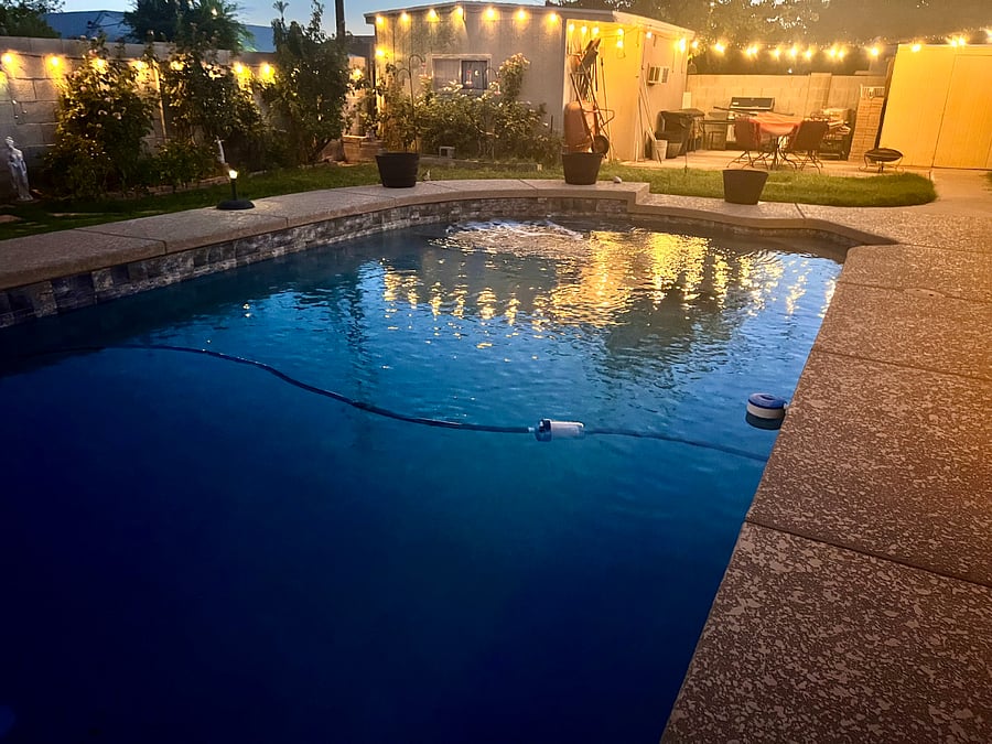 Pool at night