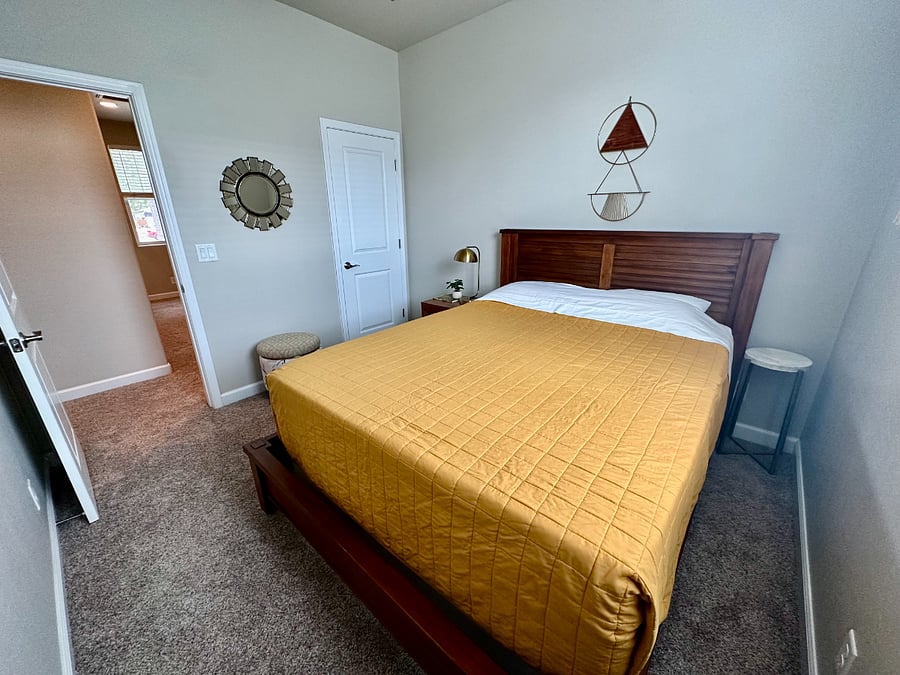 Guest Room with Queen Bed and closet