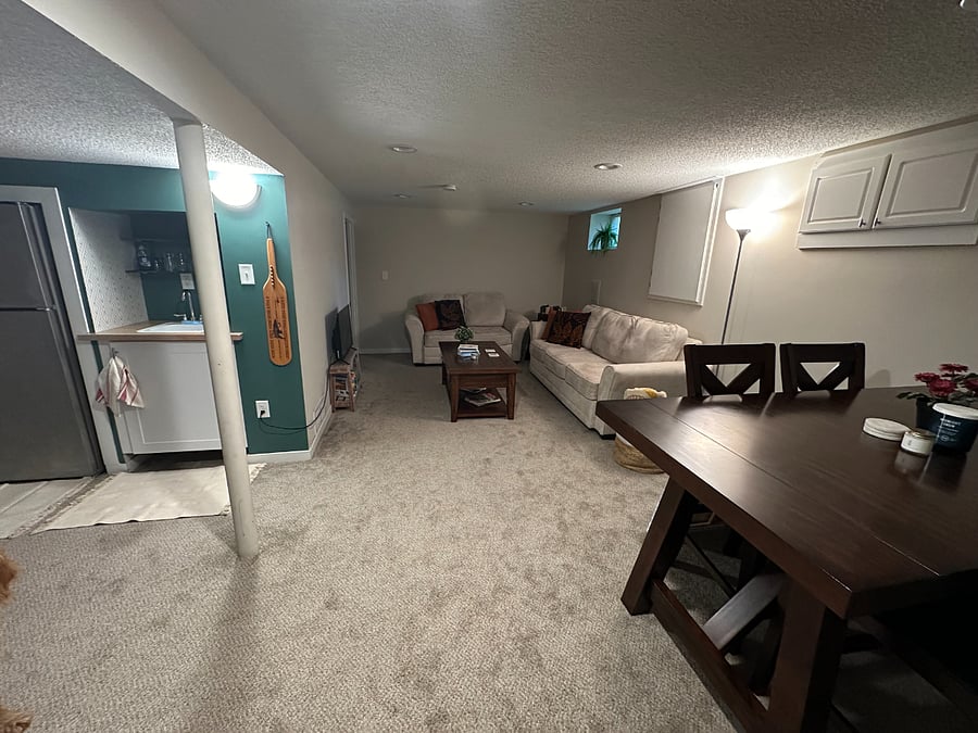 Huge living area in lower level!