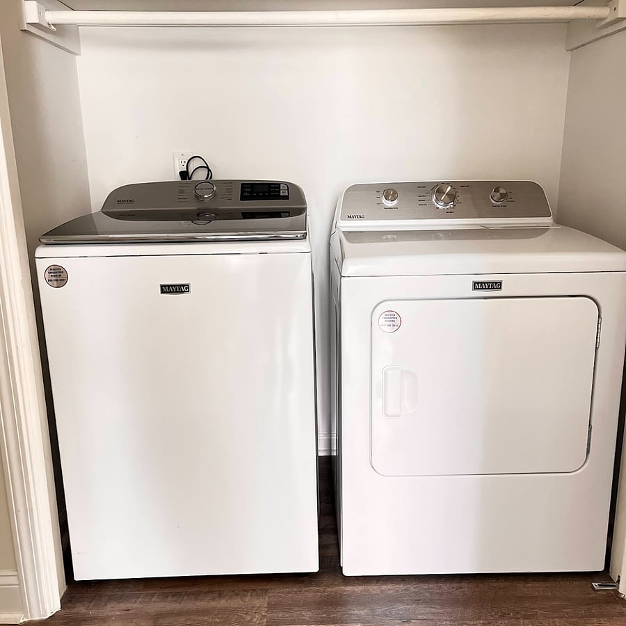 Washer and Dryer provided