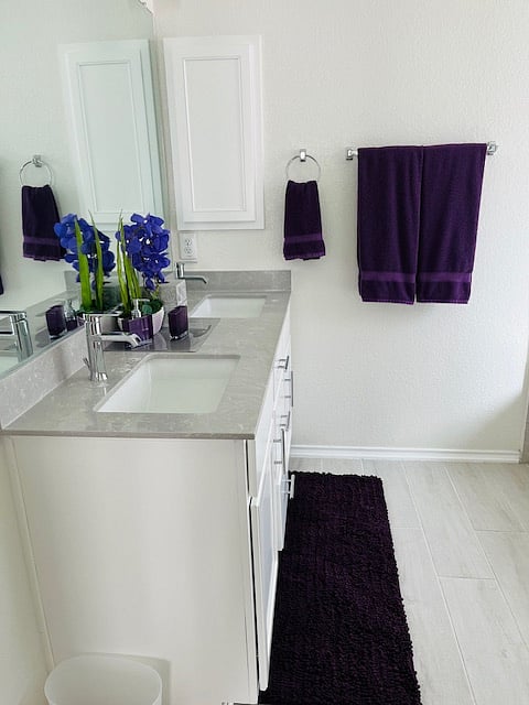 Double sinks in Master bath