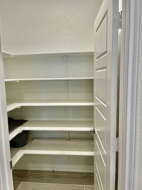 large walk-in pantry in kitchen