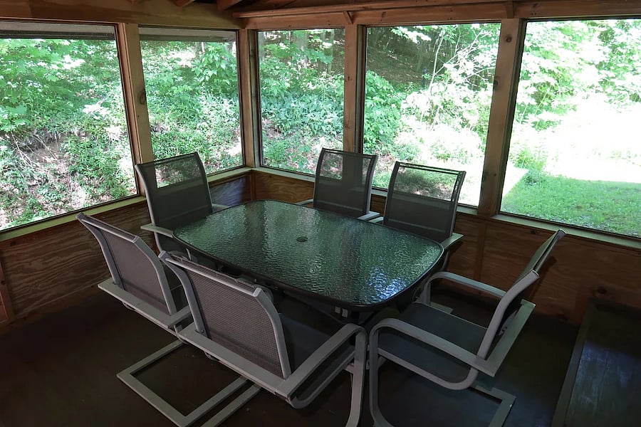 Screened in patio