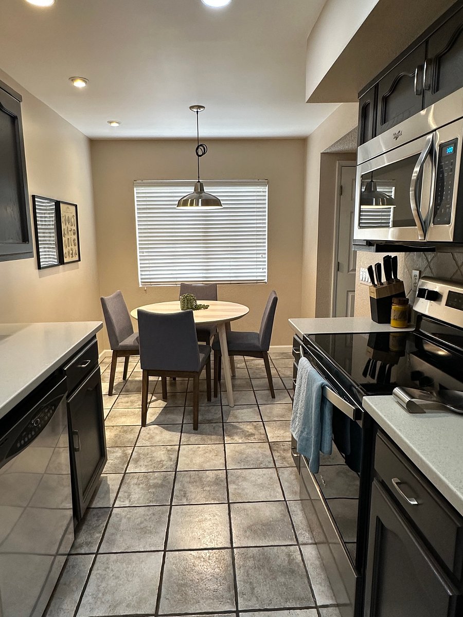 Kitchen and dining table