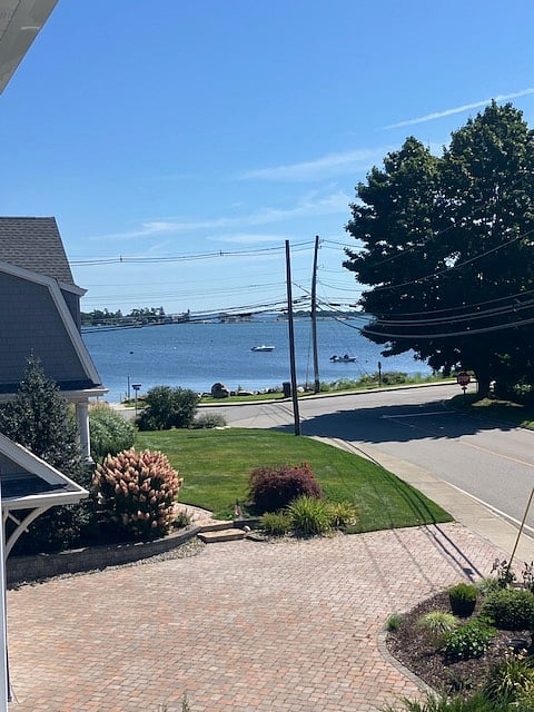 Water view from the upstairs deck