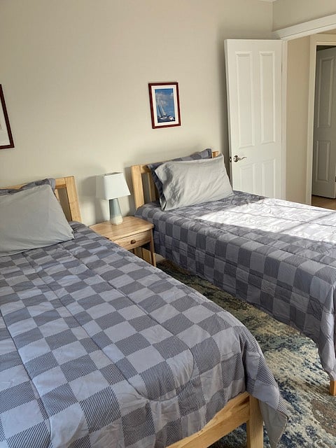 Upstairs twin bedded room