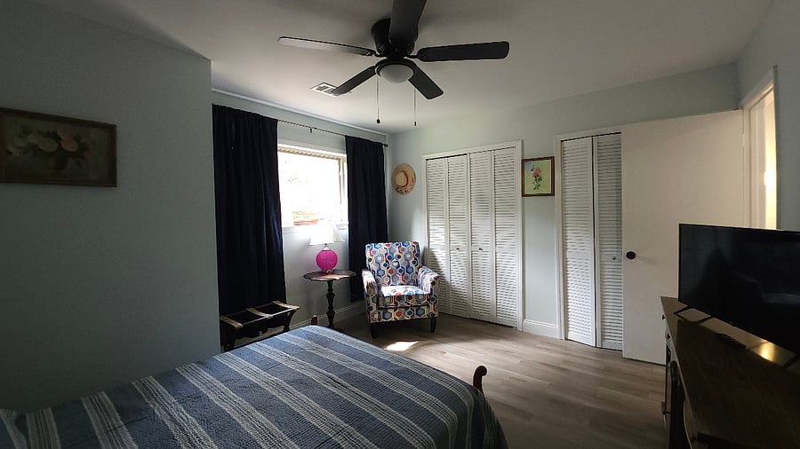 Comfy chair - moveable to either bedroom!