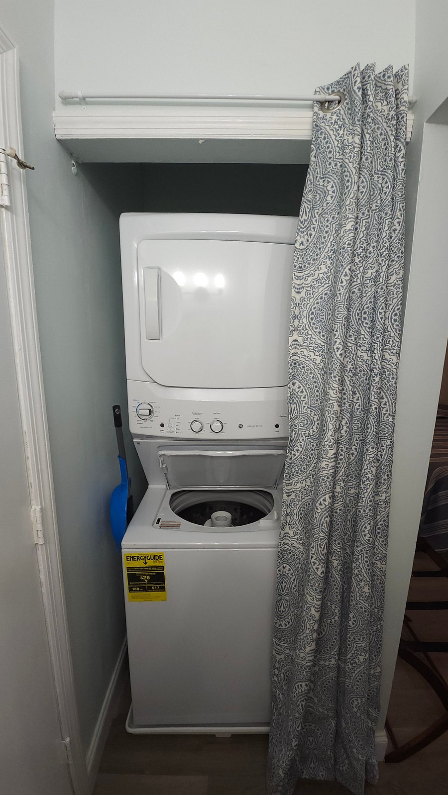You don't have to drag your laundry anywhere!
Conveniently located between the bedrooms.