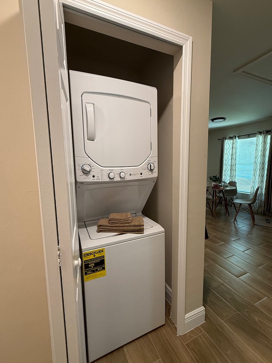 Washer & Dryer in hall closet