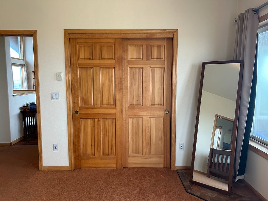 Large closet in primary bedroom