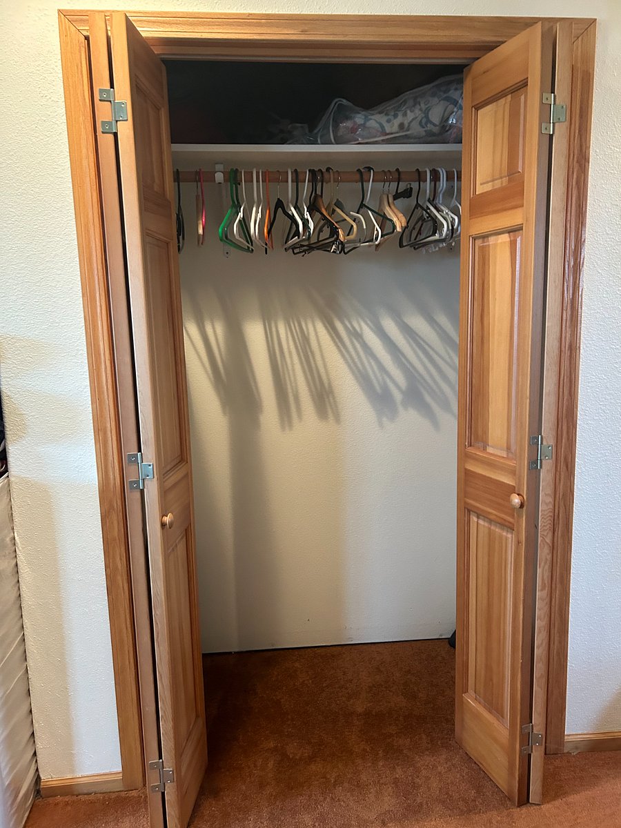 Downstairs closet