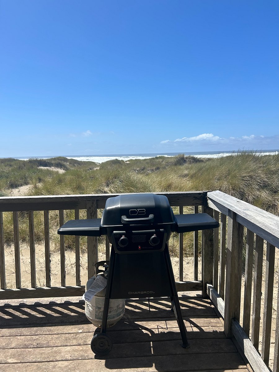 New gas grill with ocean views