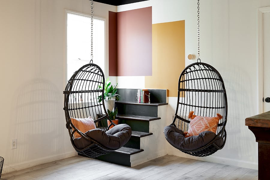 Fun swing chairs to hang around in