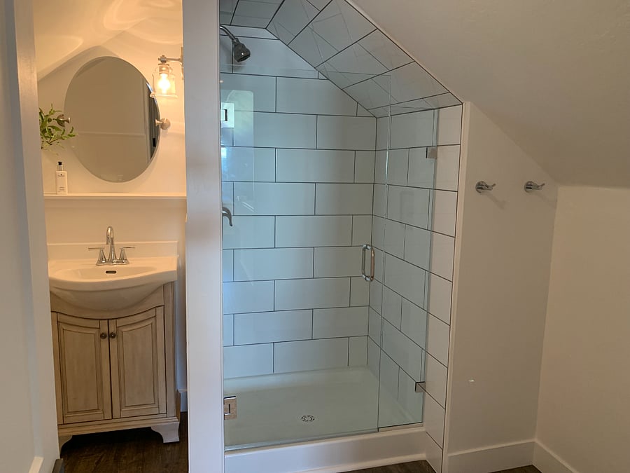 Upstairs shower