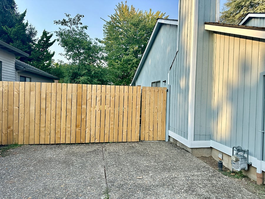 Fully fenced yard.