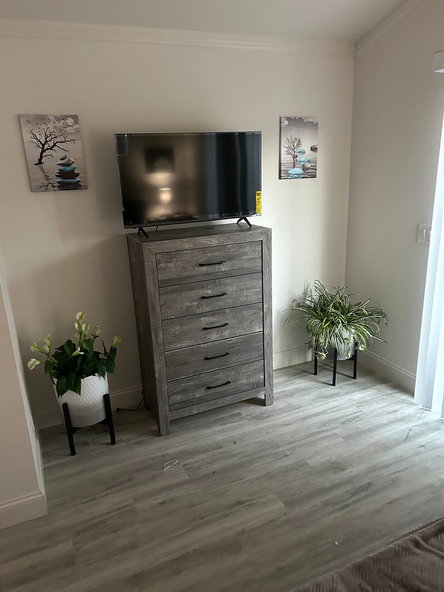 TV and dresser