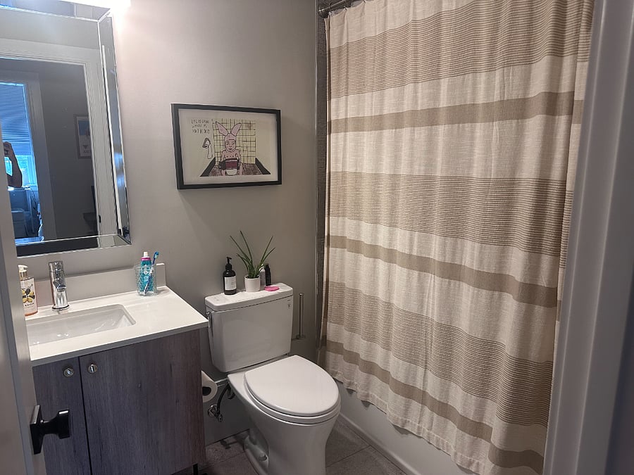 GUEST BATHROOM, NOT SHARED (across the hall from guest bedroom)