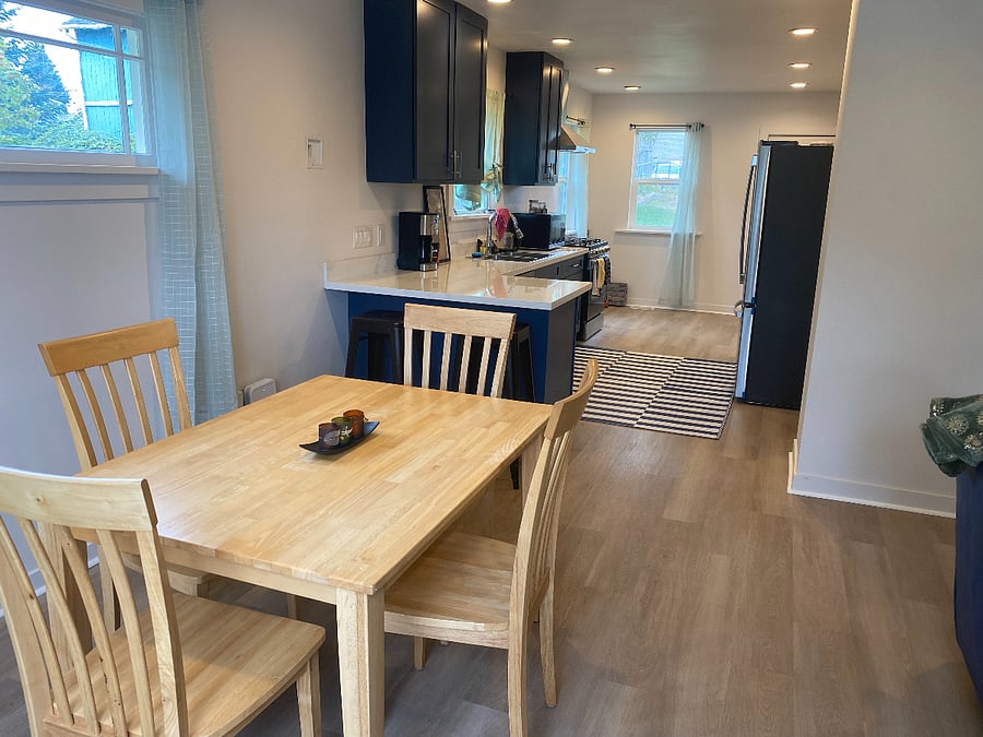 Kitchen and Dining nook.