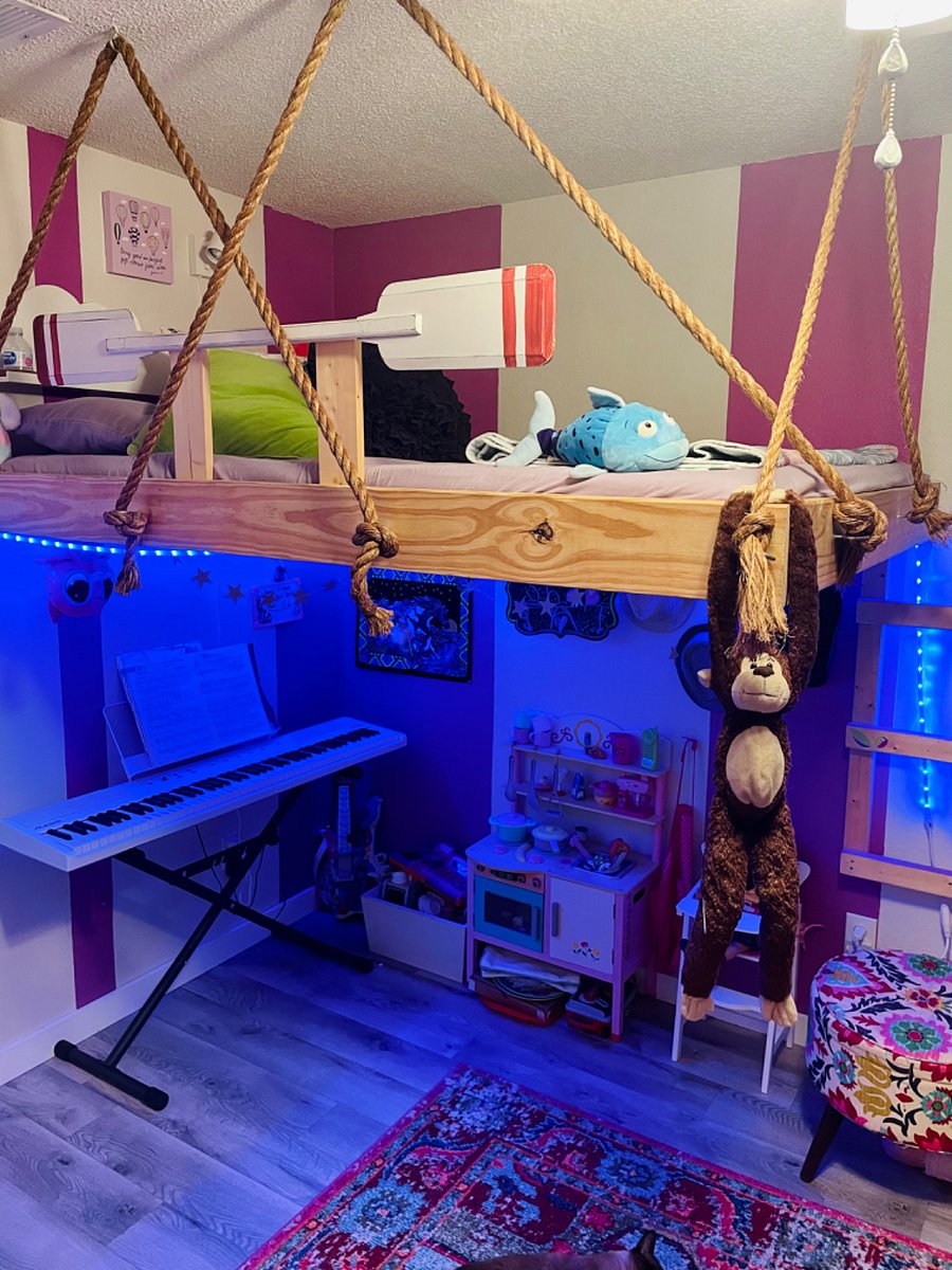 Crib Mattress area on the floor where the piano is in photo. Piano removed.