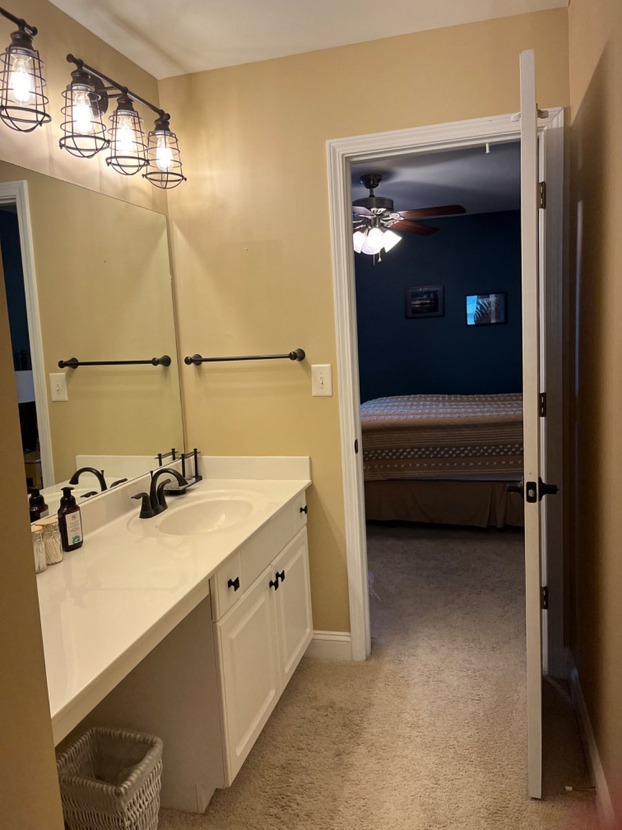 Jack and Jill bath upstairs. :)