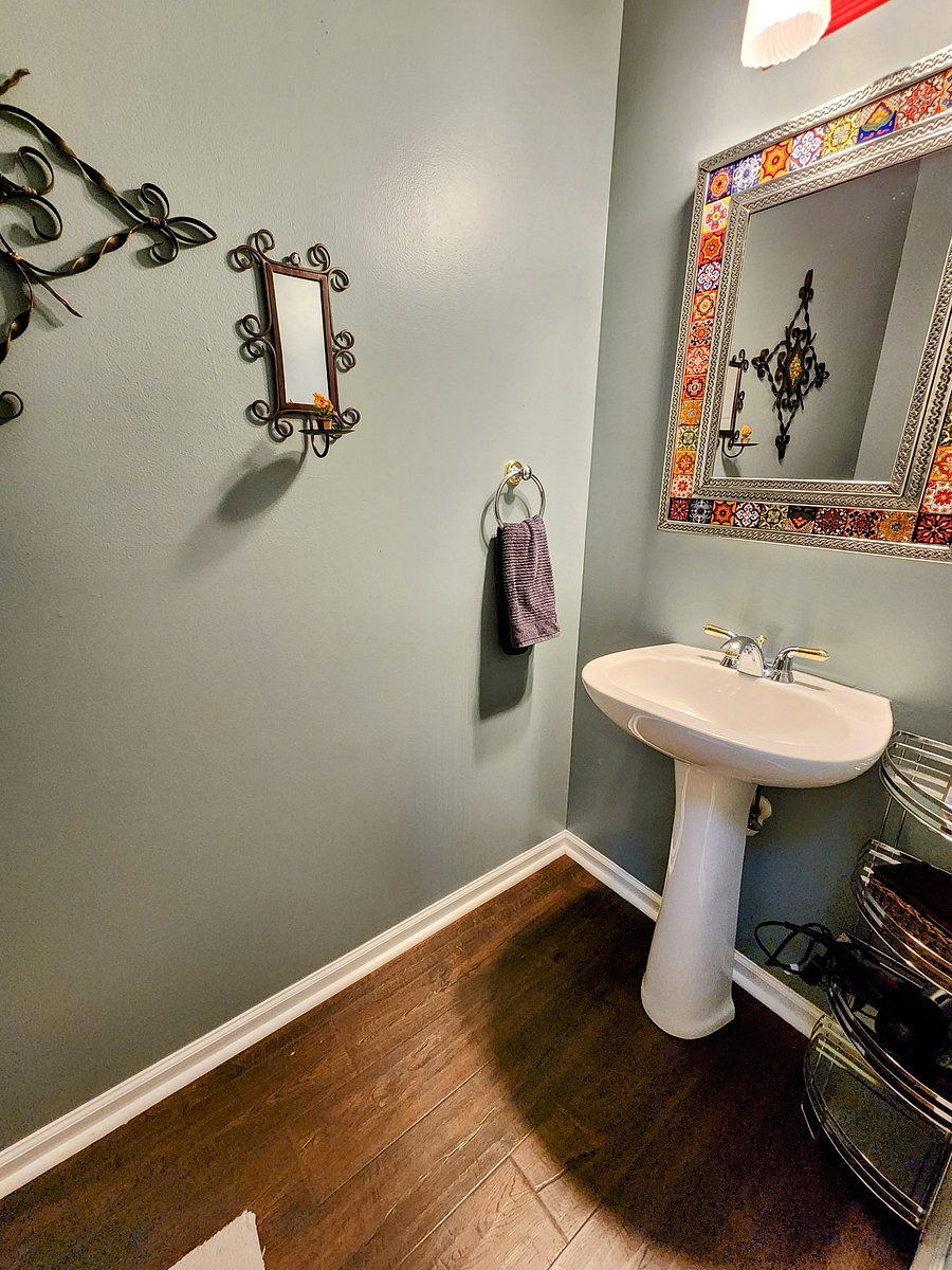 1/2 bath on main floor.