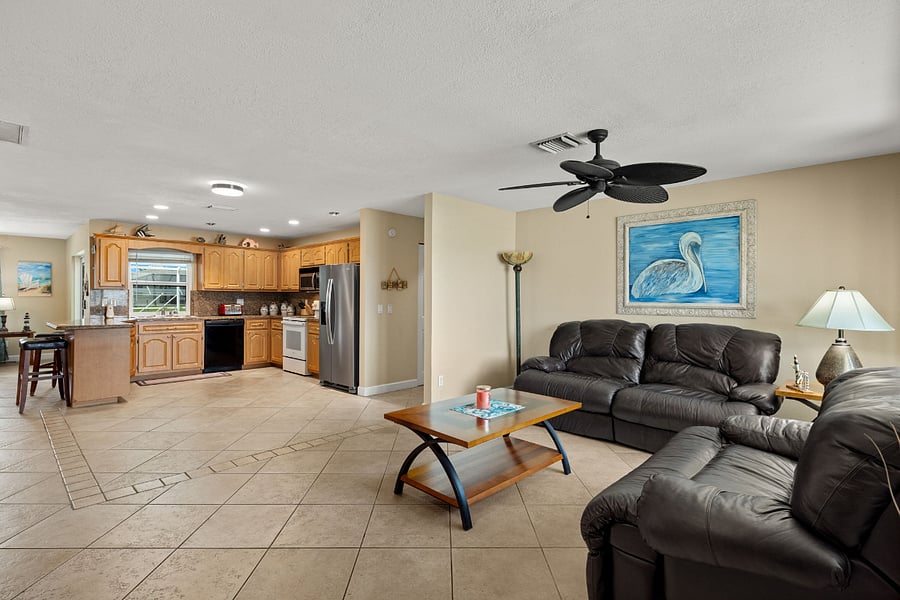 Bright open floorplan
