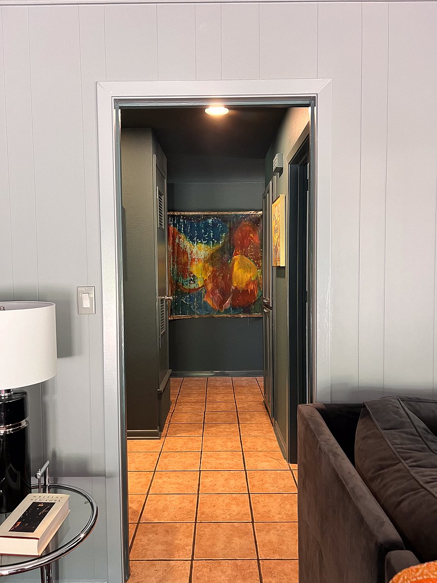 Walk way from 2nd living room into kitchen/heart of the house.