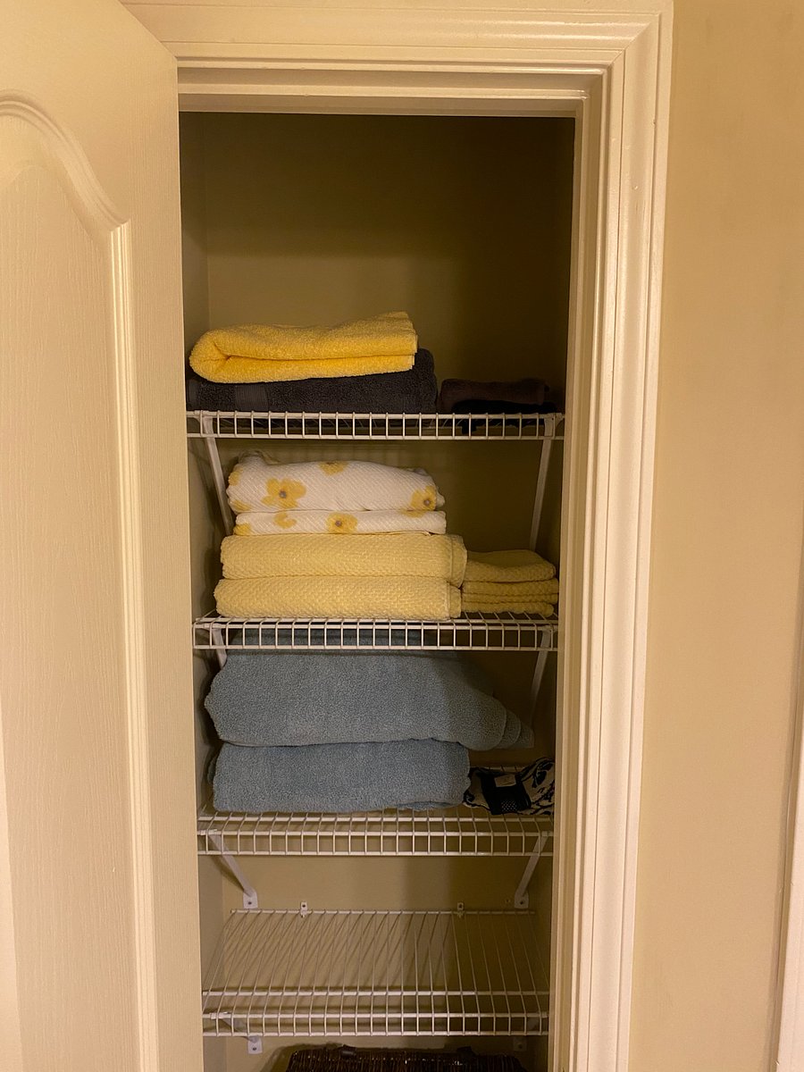 Bathroom linen closet