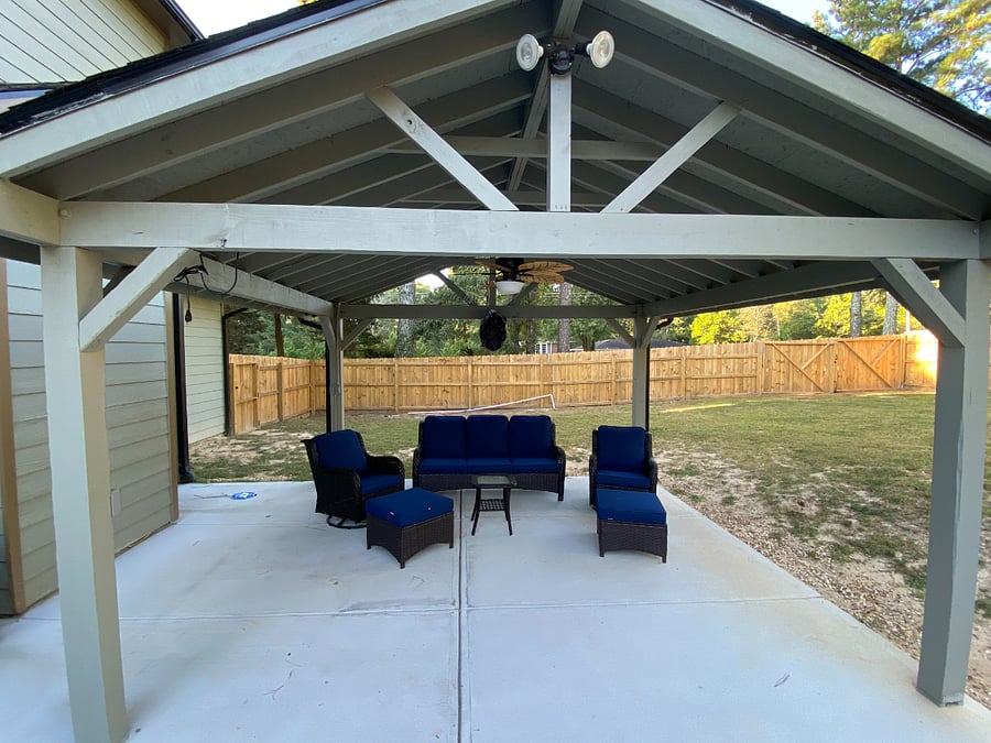 outdoor living space