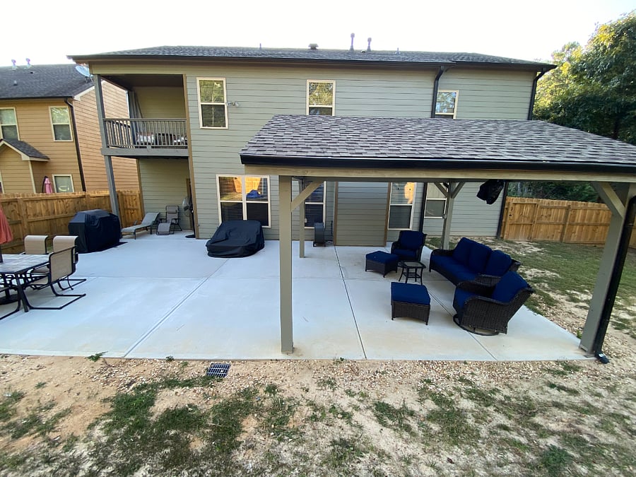 outdoor living space