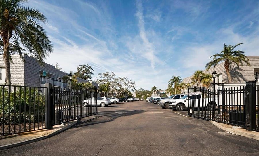 Gated Entrance (gate is open during daytime)