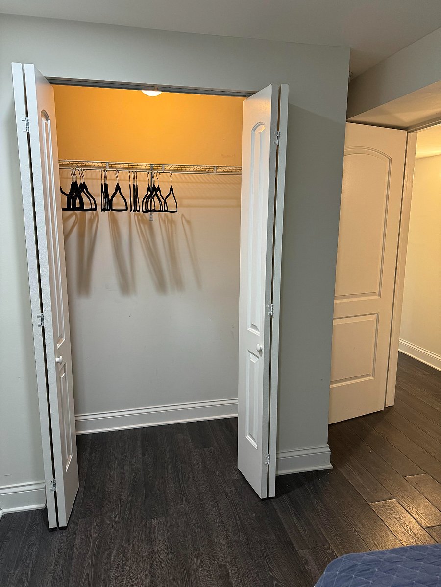 Ample closet space