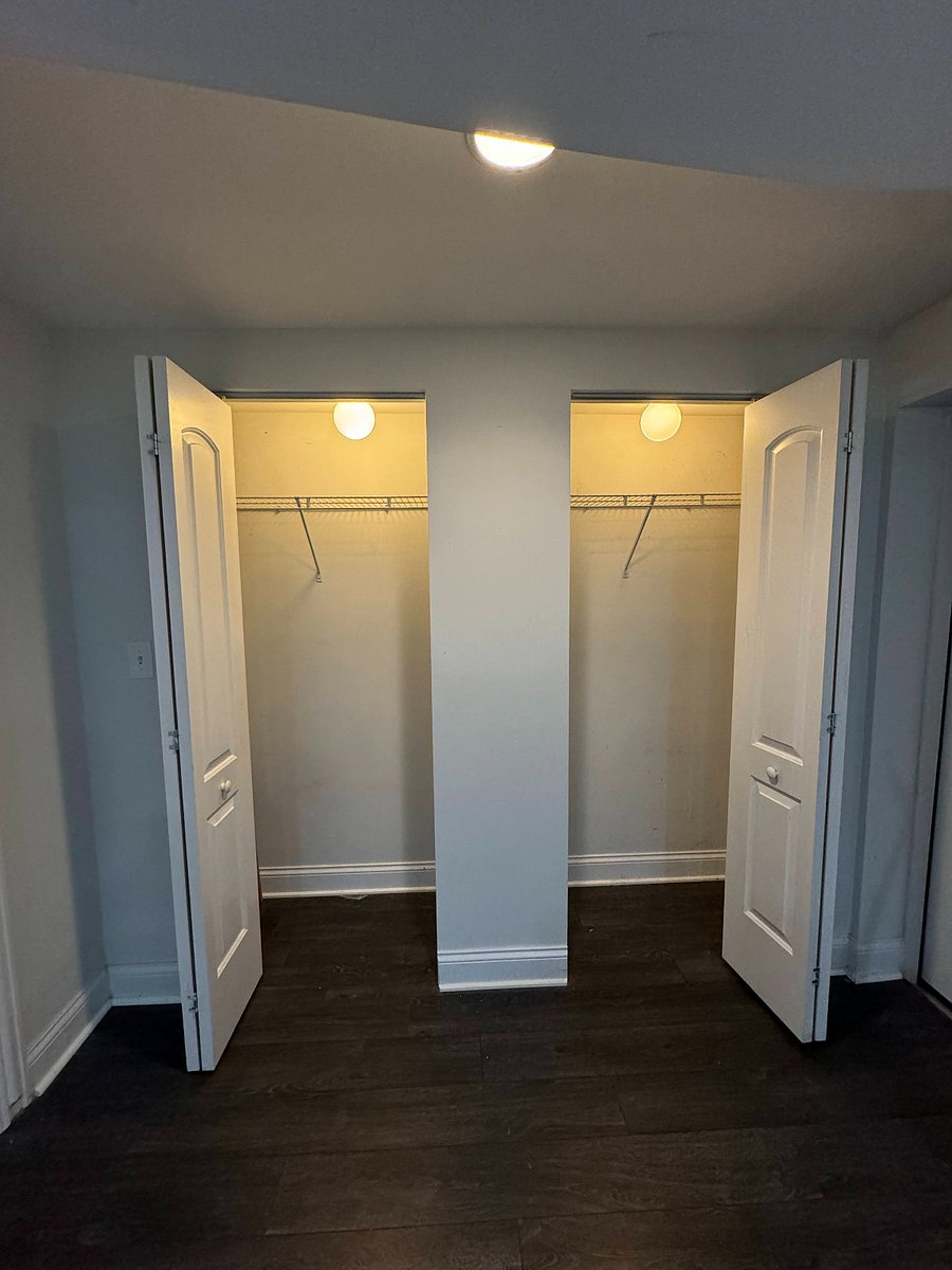 Closet space in second bedroom/office