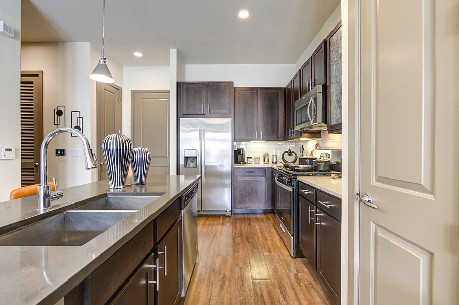 Kitchen with starter essentials