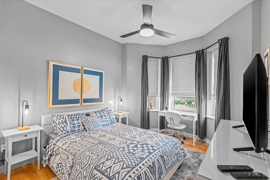 Bedroom 1 with queen bed